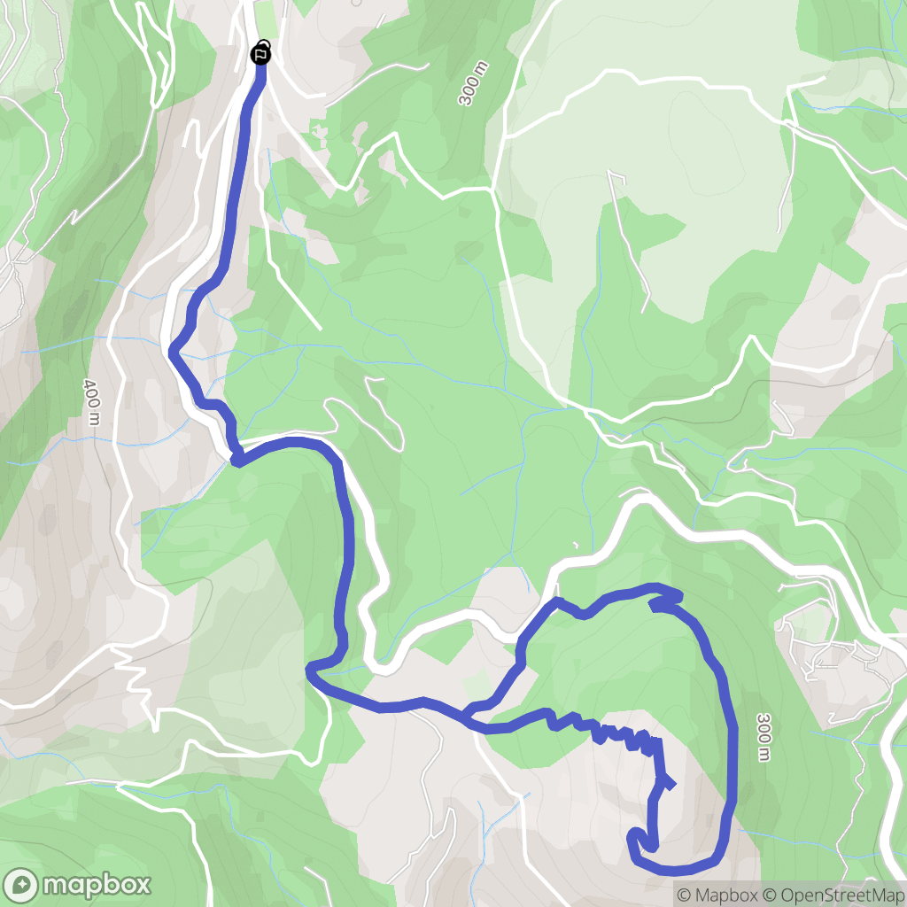 La Garde-Freinet : carte du parcours de randonnée - France
