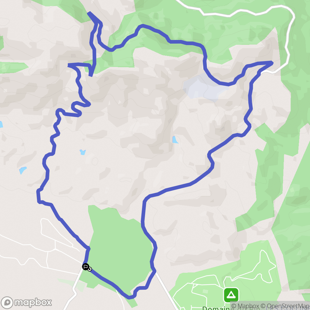 Puget-sur-Argens : carte du parcours de randonnée - France