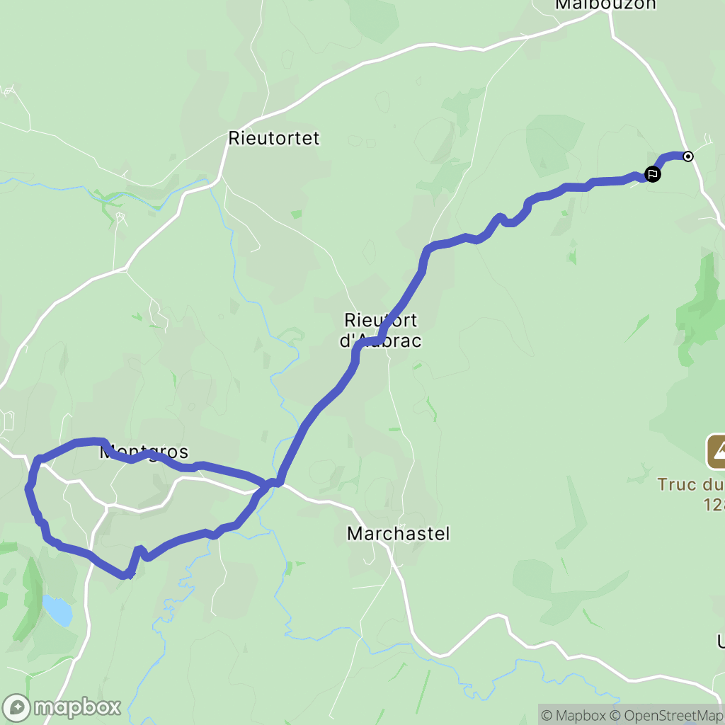 Prinsuéjols-Malbouzon: routekaart voor buitenactiviteiten - France