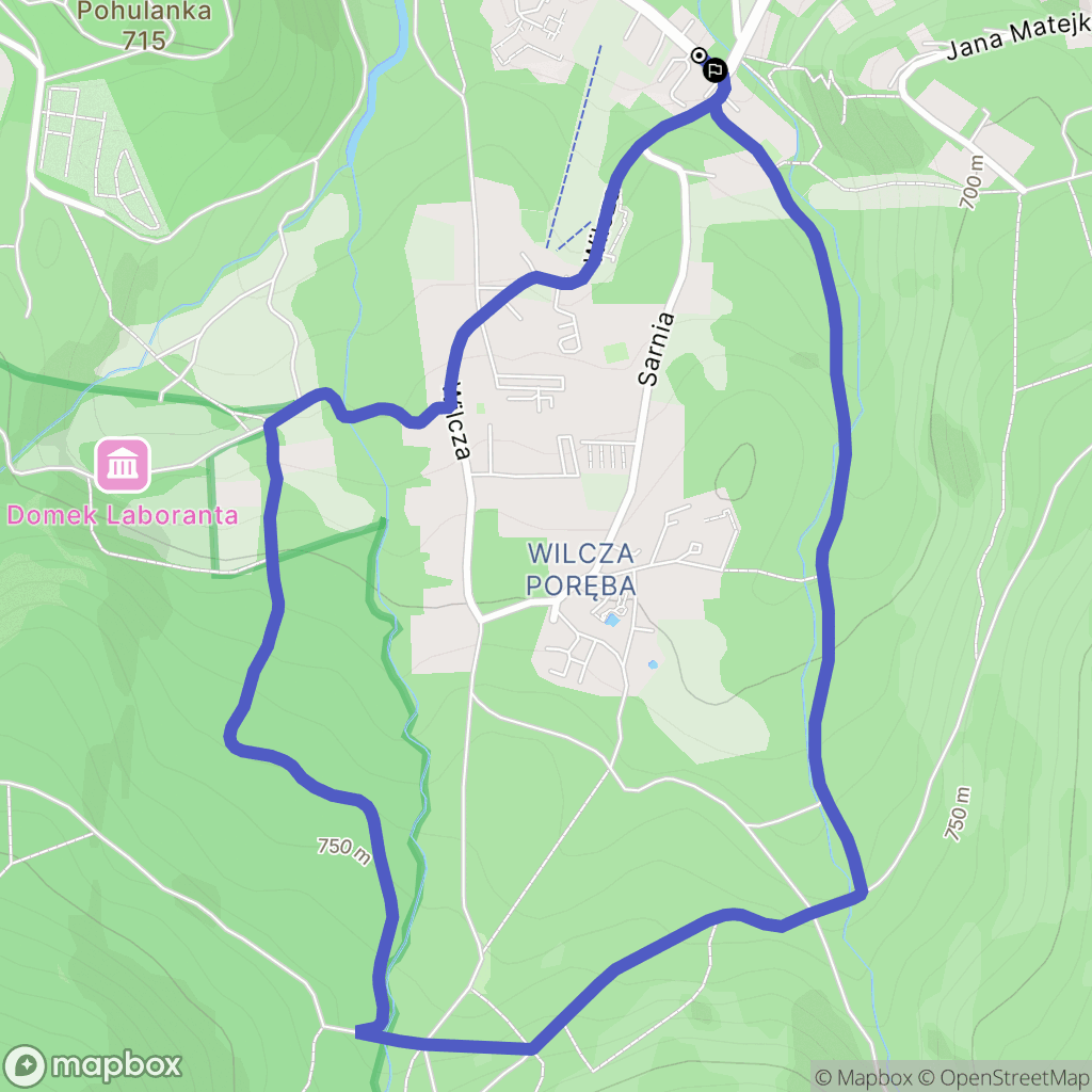 Karpacz: mapa trasy - Poland