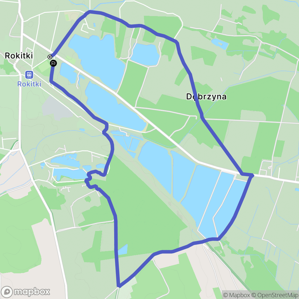 Rokitki: mapa trasy - Poland
