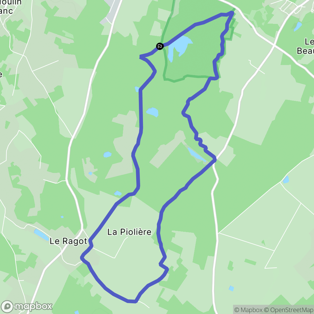 Gennes-Val-de-Loire : carte du parcours de randonnée - France