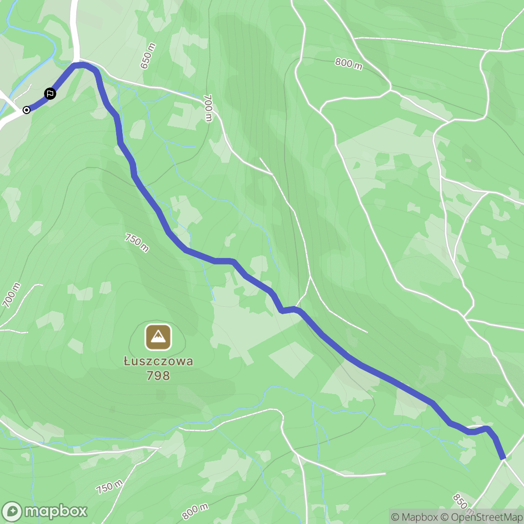 Sopotnia Wielka: mapa trasy - Poland