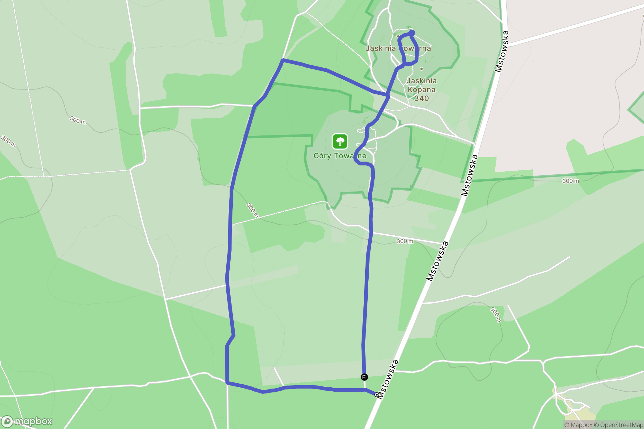 Olsztyn: mapa trasy - Poland