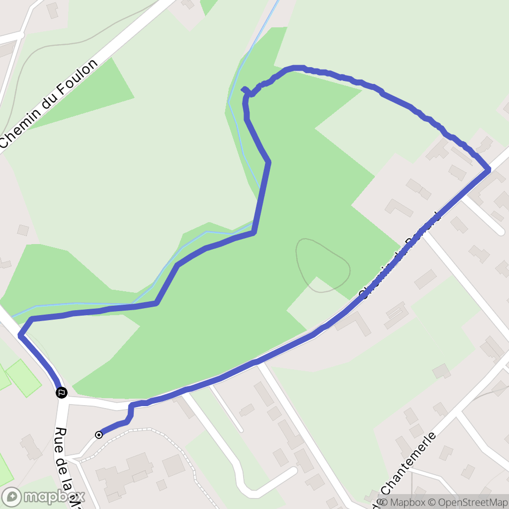 Saint-Didier-de-Formans : carte du parcours de randonnée - France