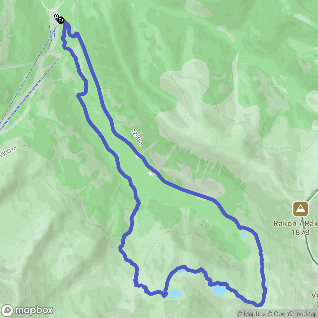 Zuberec: mapa trasy - Slovakia