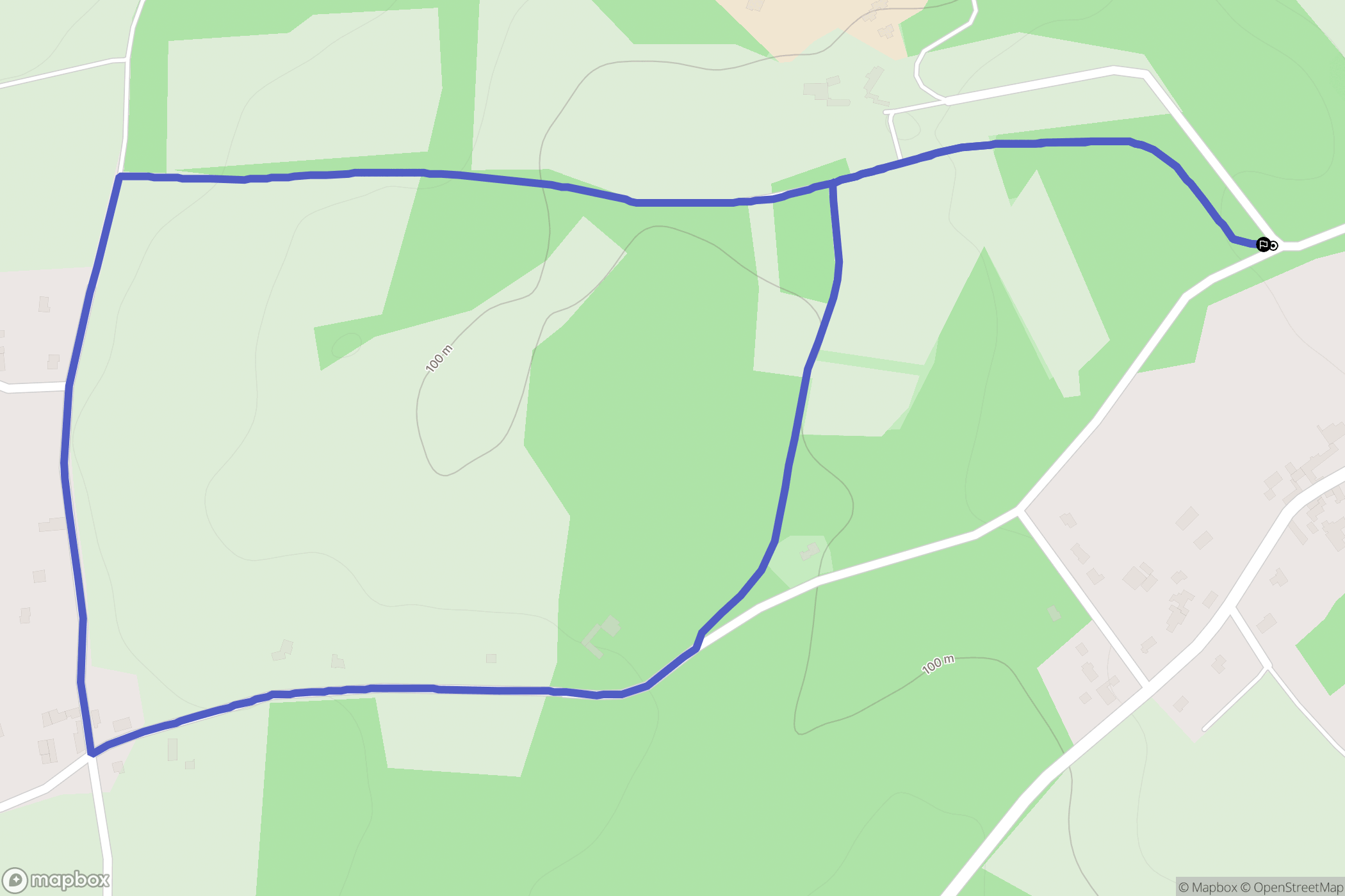 Bonneuil-Matours : carte du parcours de randonnée - France