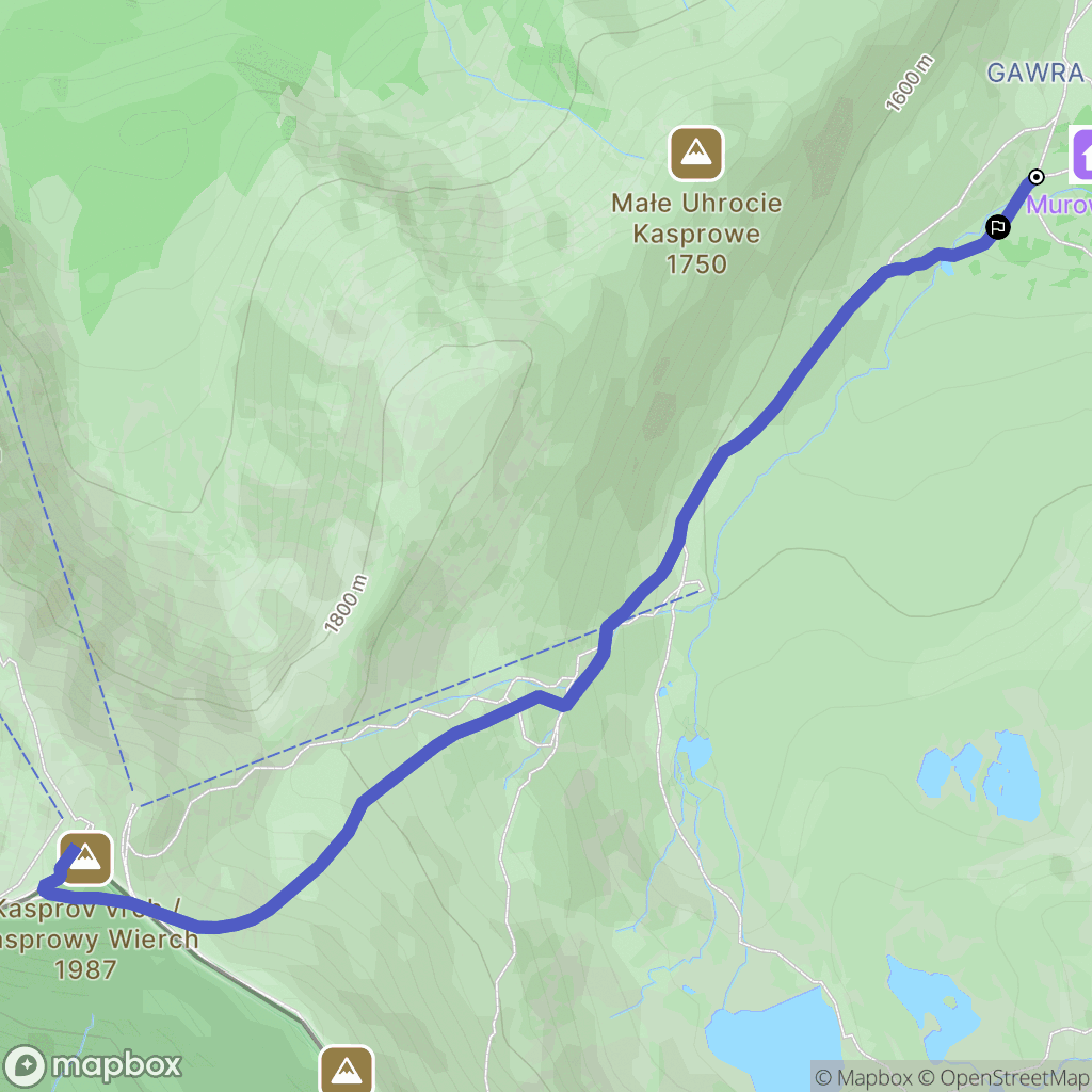 Zakopane: mapa trasy - Poland
