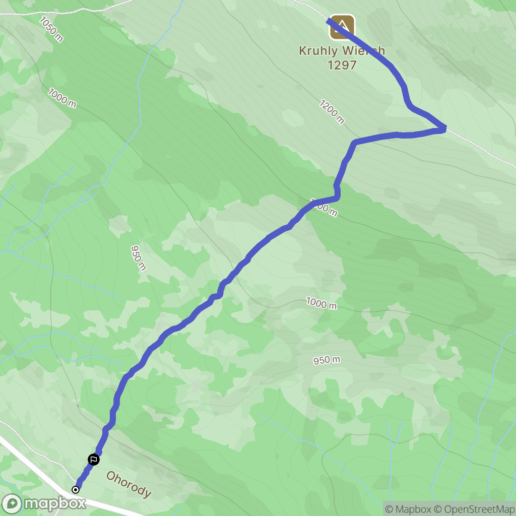 Brzegi Górne: mapa trasy - Poland