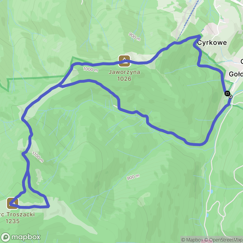 Lubomierz: mapa trasy - Poland