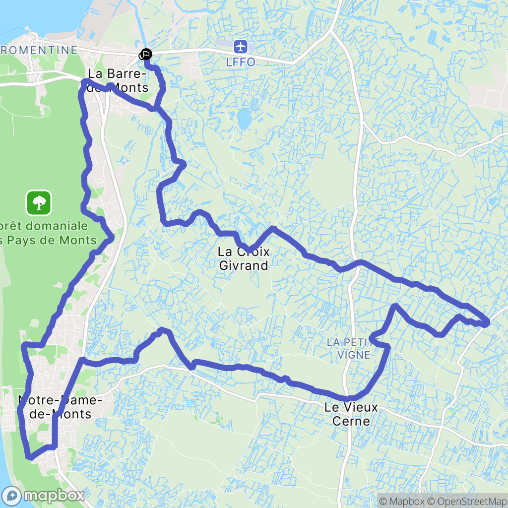 La Barre-de-Monts: routekaart voor buitenactiviteiten - France