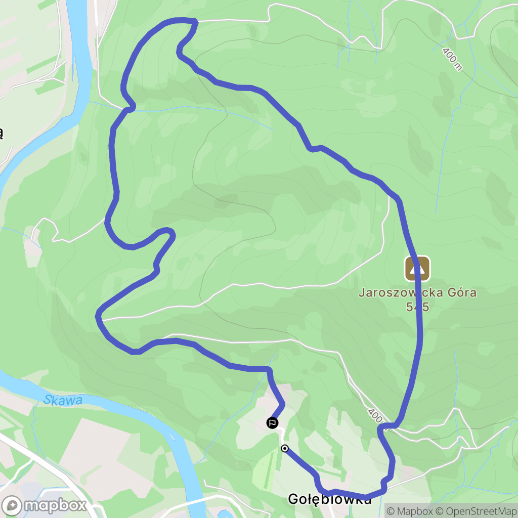 Jaroszowice: mapa trasy - Poland