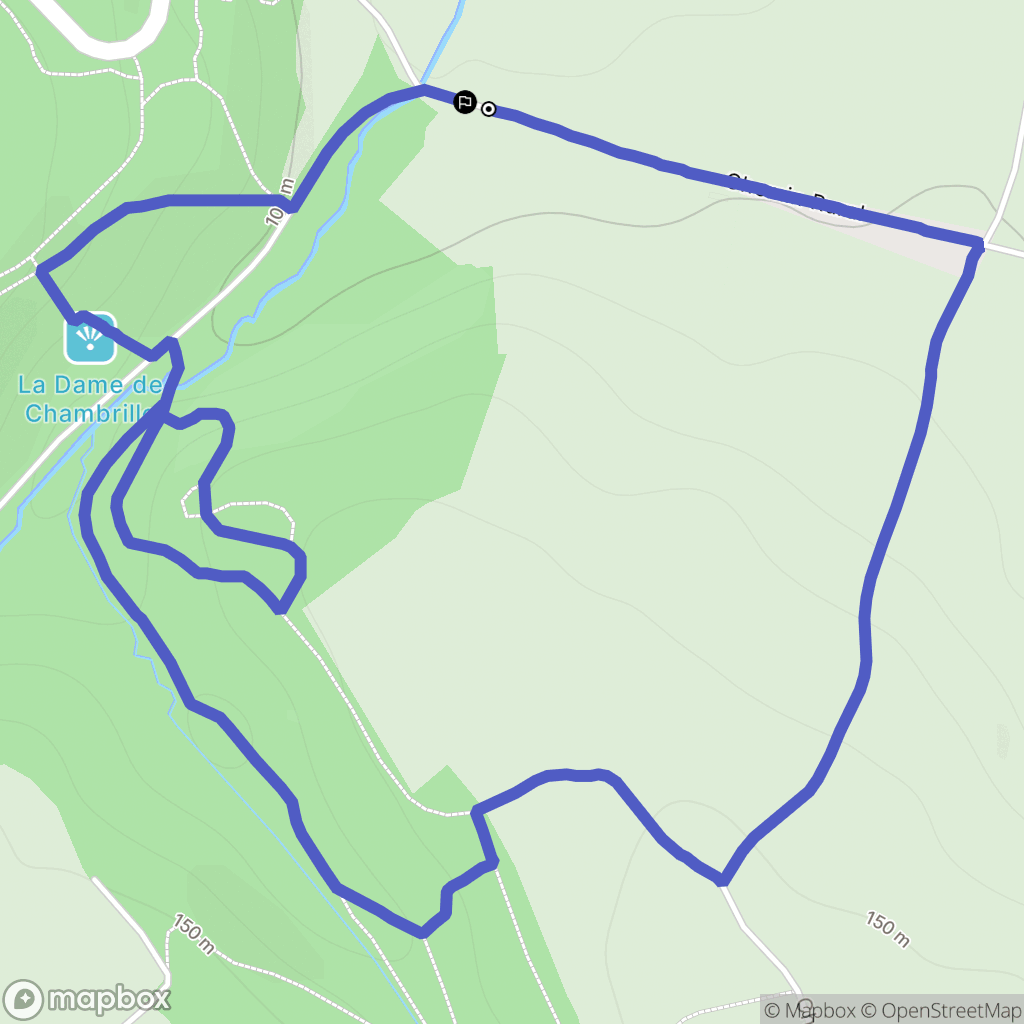 La Mothe-Saint-Héray : carte du parcours de randonnée - France