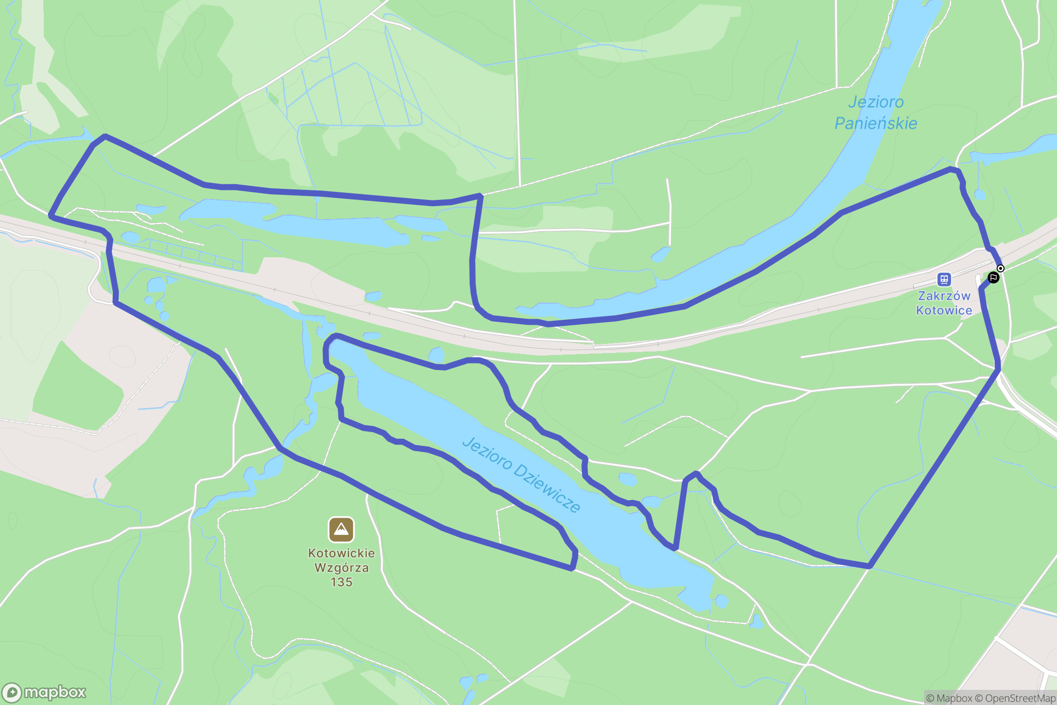 Kotowice: mapa trasy - Poland