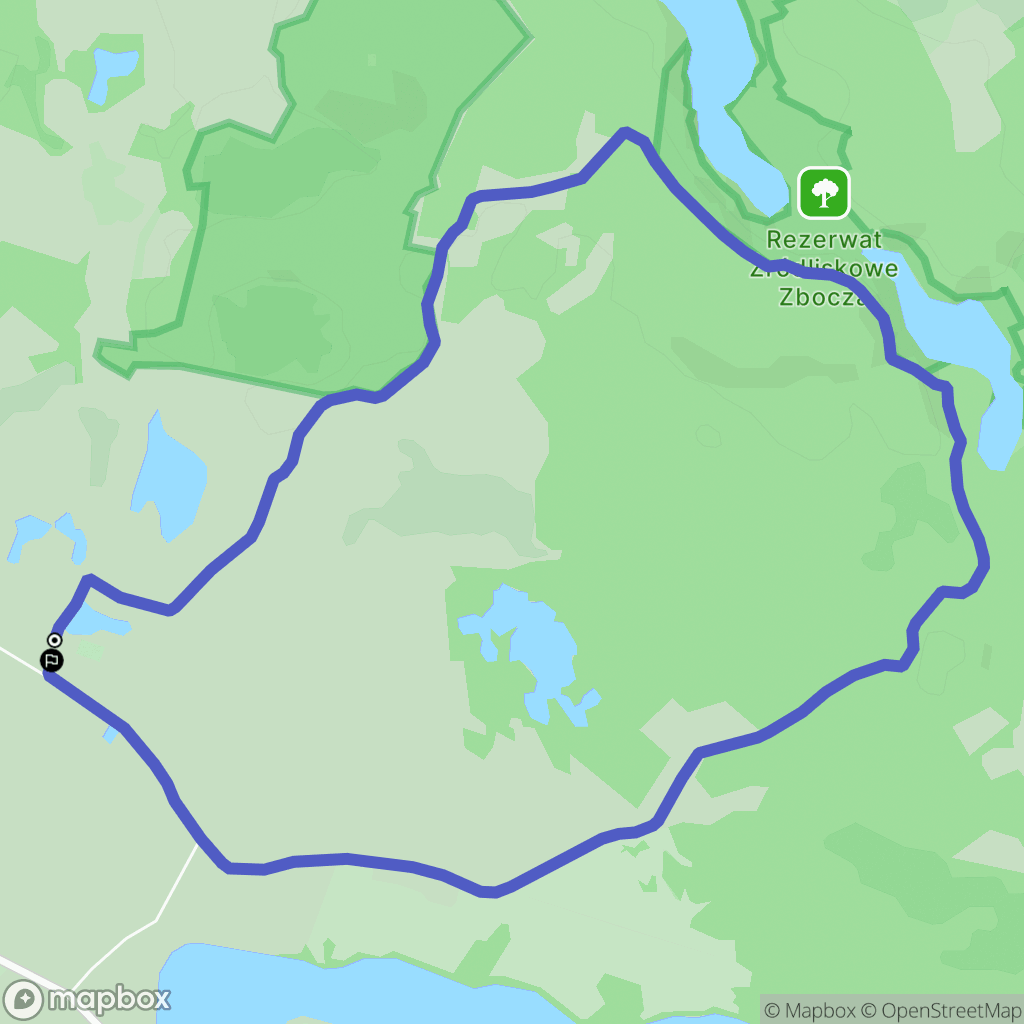 Ścienne: mapa trasy - Poland