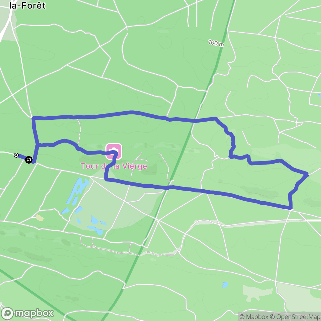 Arbonne-la-Forêt : carte du parcours de randonnée - France