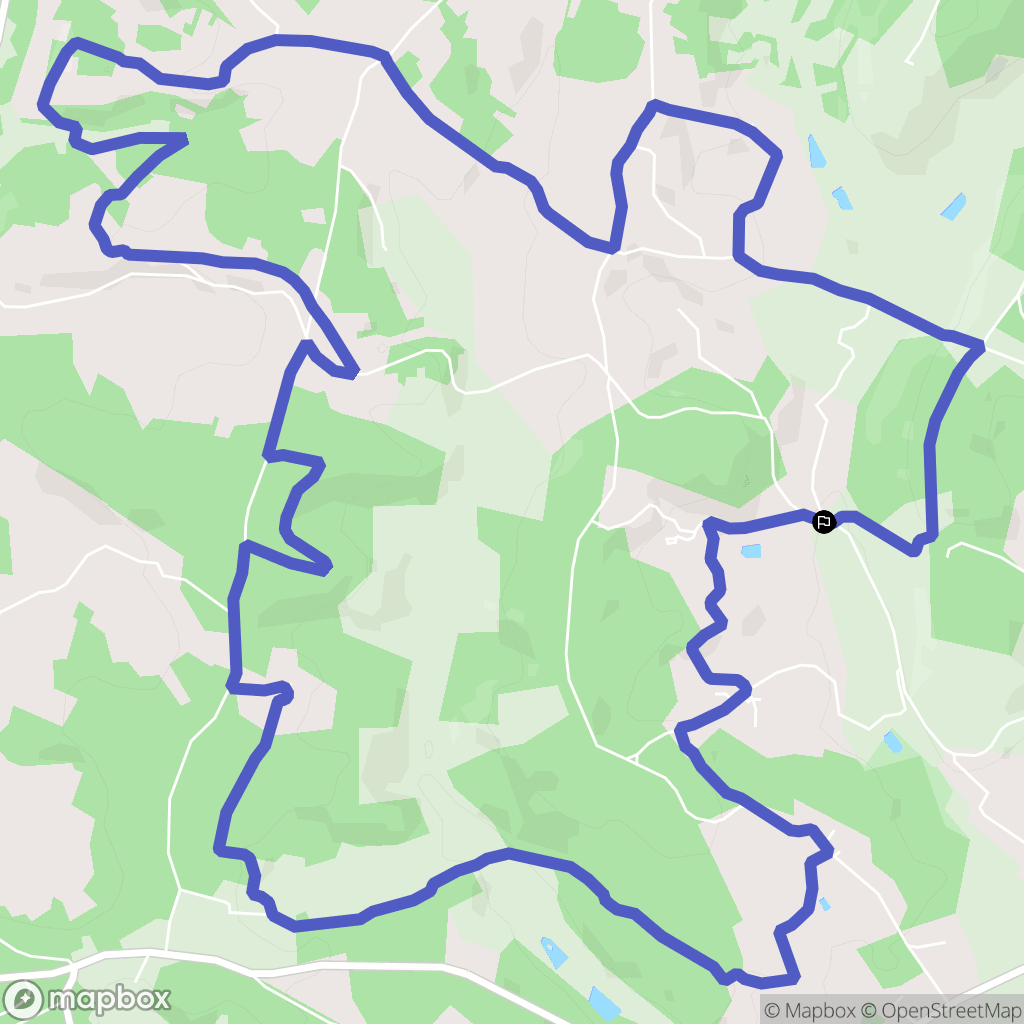Saint-Astier : carte du parcours de randonnée - France