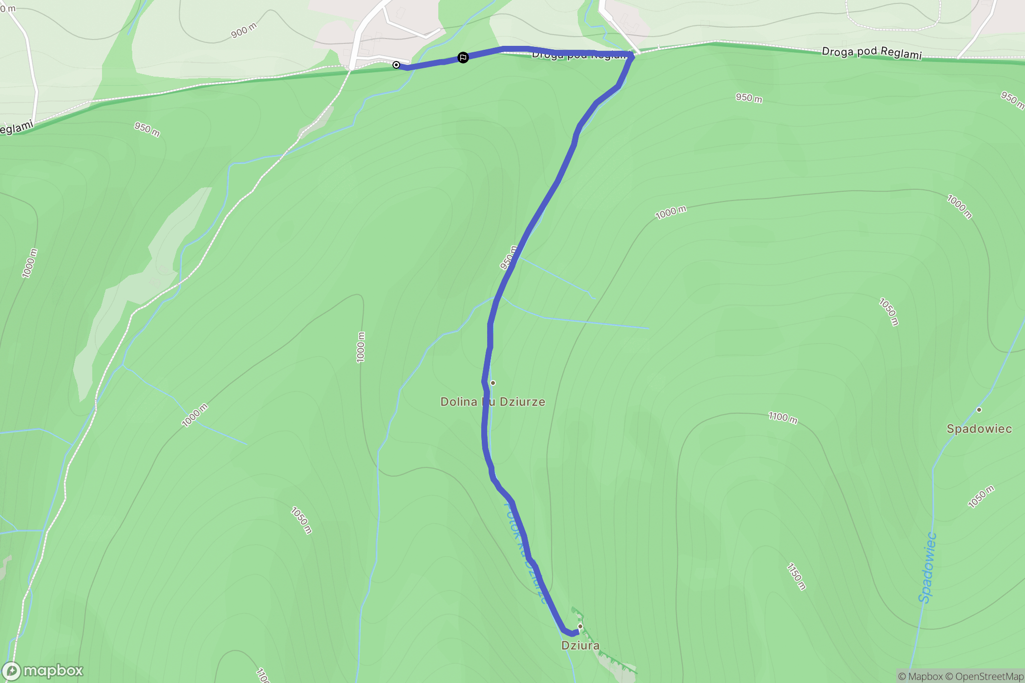 Zakopane: mapa trasy - Poland