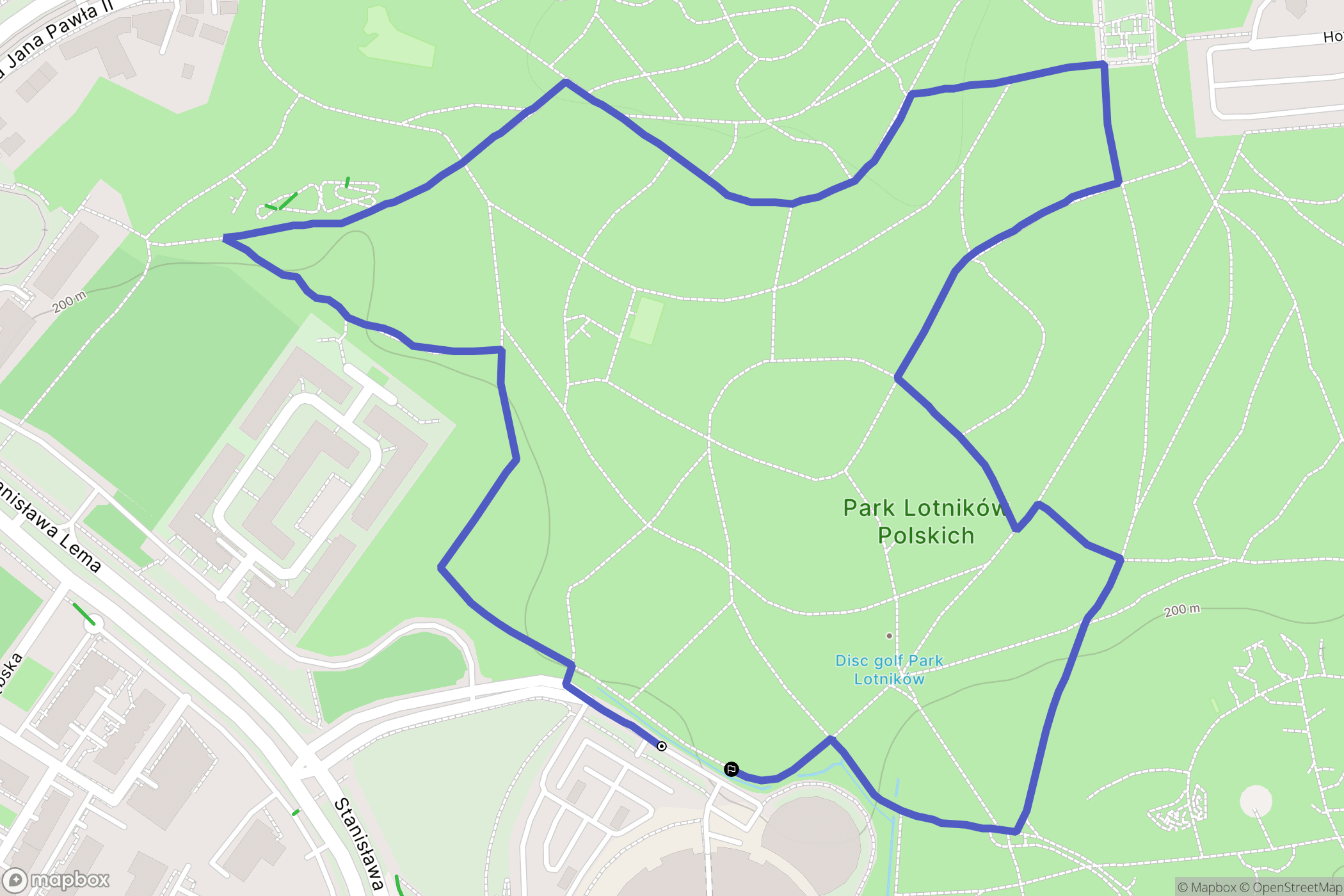 Kraków: mapa trasy - Poland