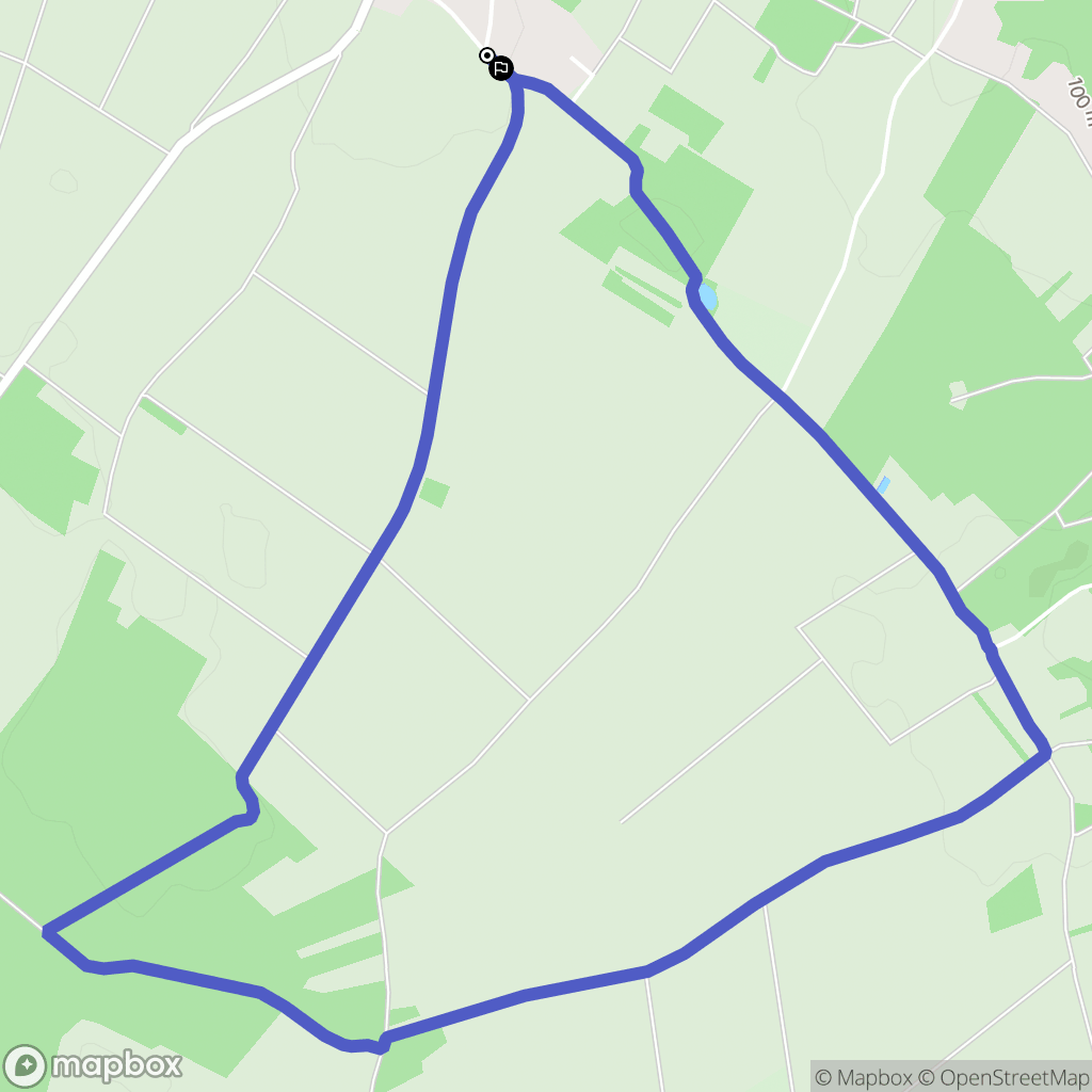 Épône : carte du parcours de randonnée - France