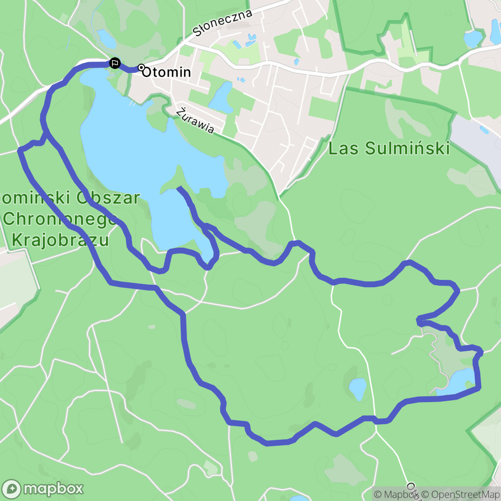 Otomin: mapa trasy - Poland
