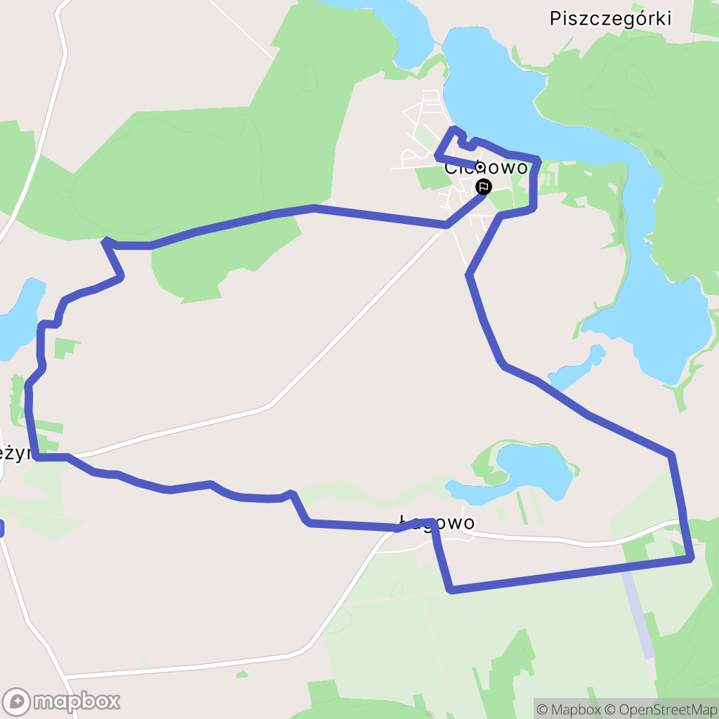 Cichowo: mapa trasy - Poland