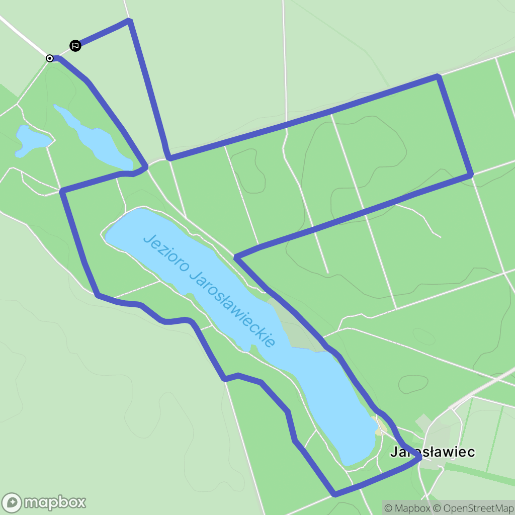 Rosnówko: mapa trasy - Poland