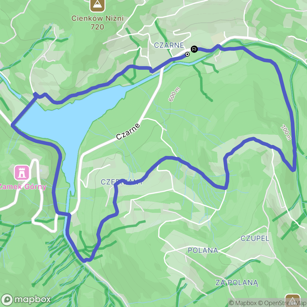 Wisła: mapa trasy - Poland