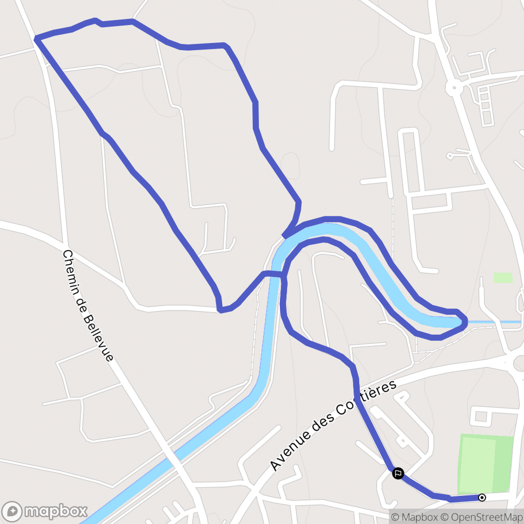 Saint-Gilles : carte du parcours de randonnée - France