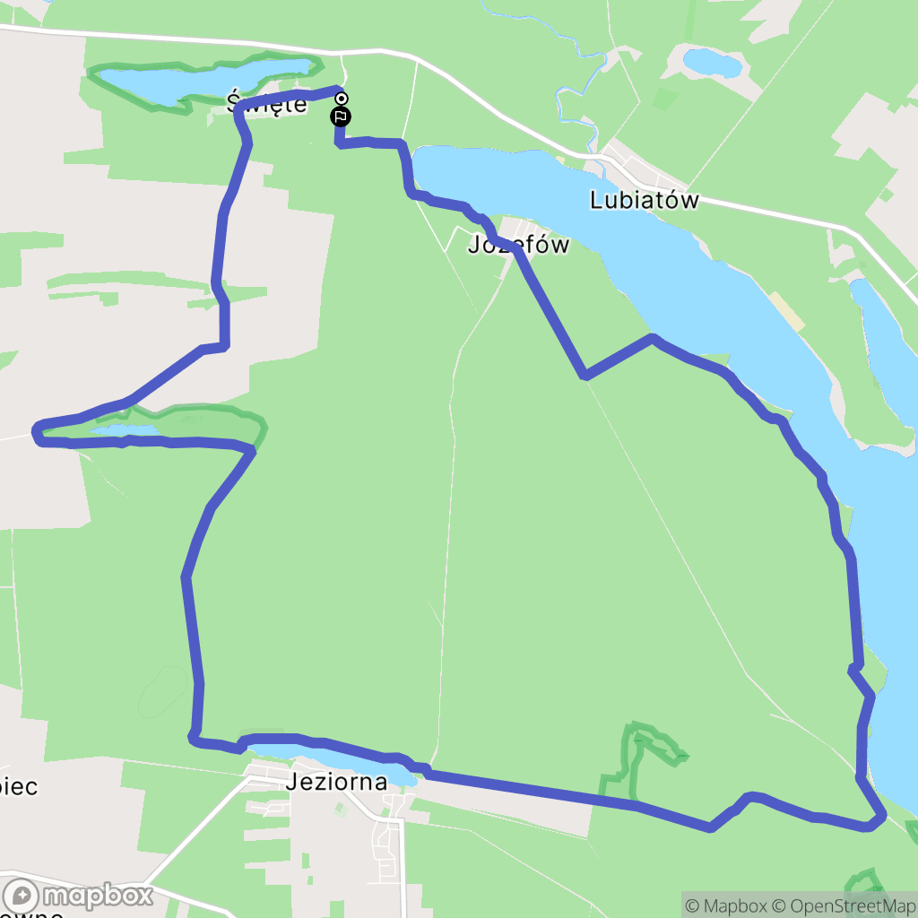 Sława: mapa trasy - Poland