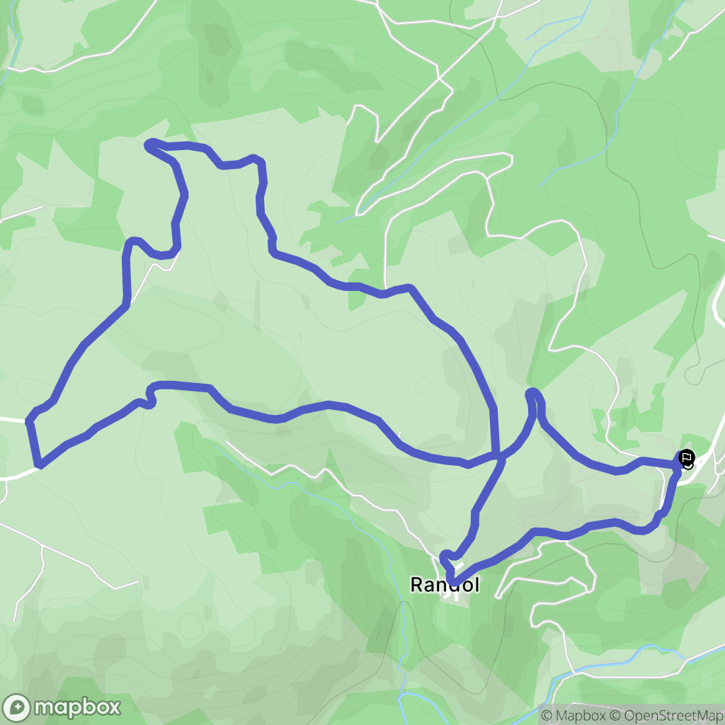 Cournols : carte du parcours de randonnée - France