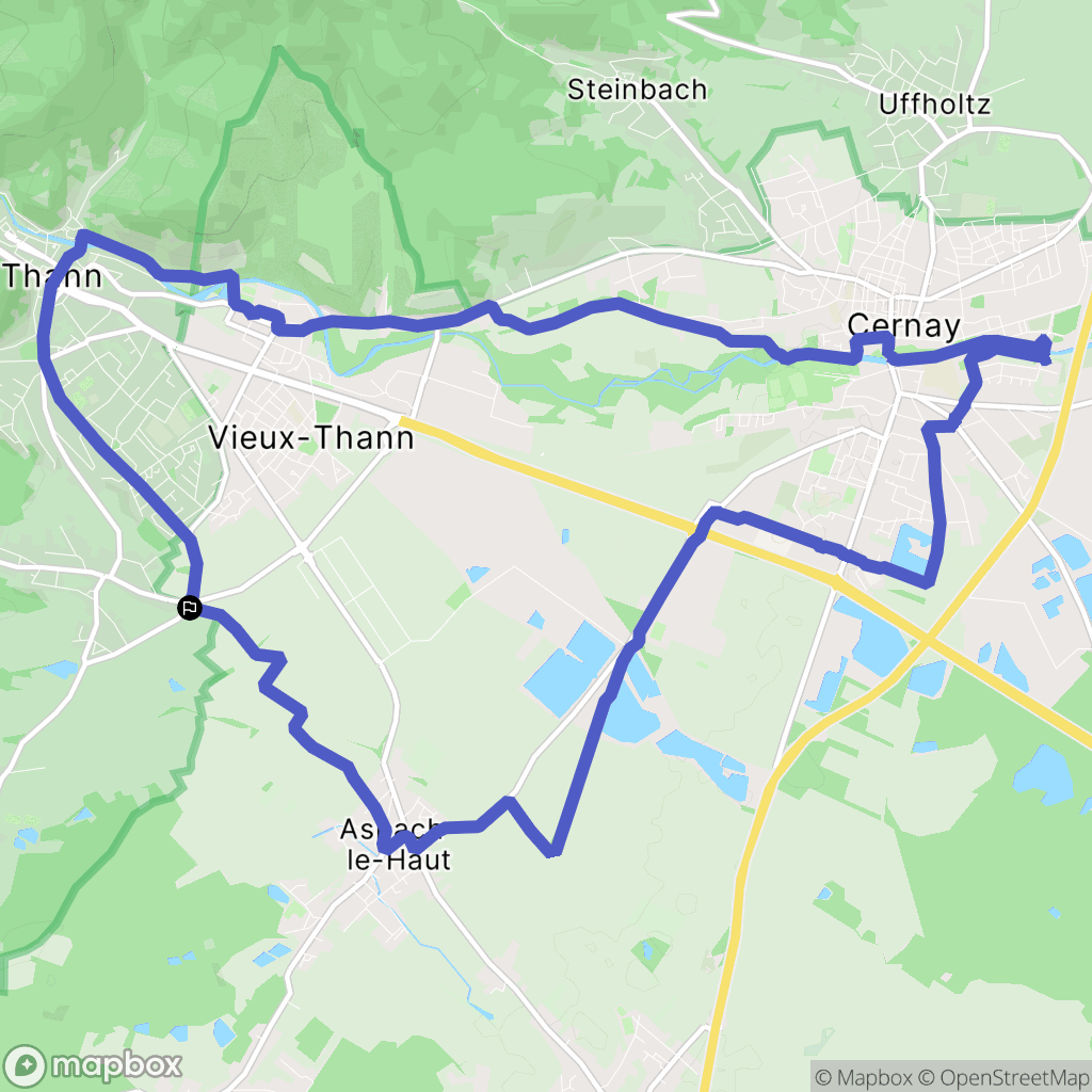 Leimbach : carte du parcours de randonnée - France