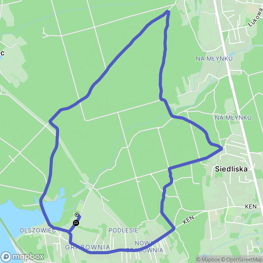 Rybnik: mapa trasy - Poland