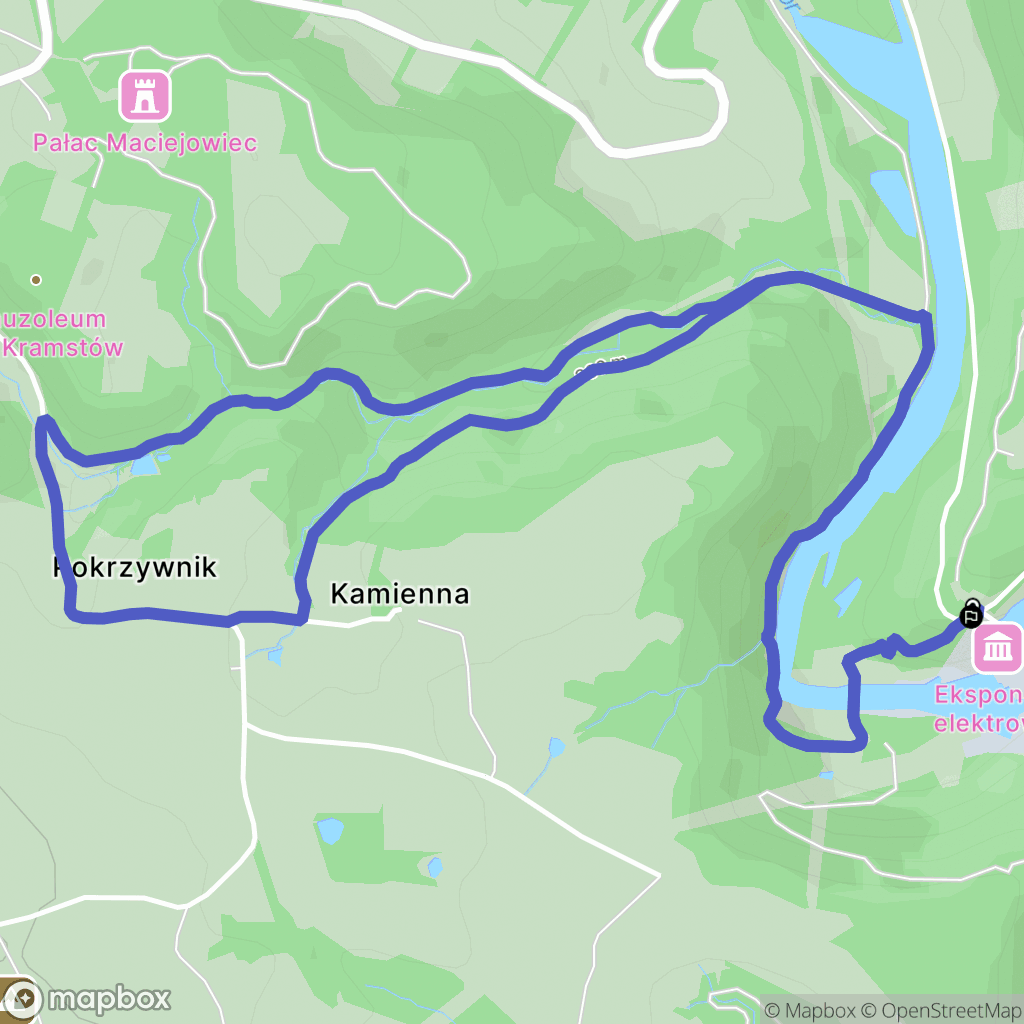 Pilchowice: mapa trasy - Poland
