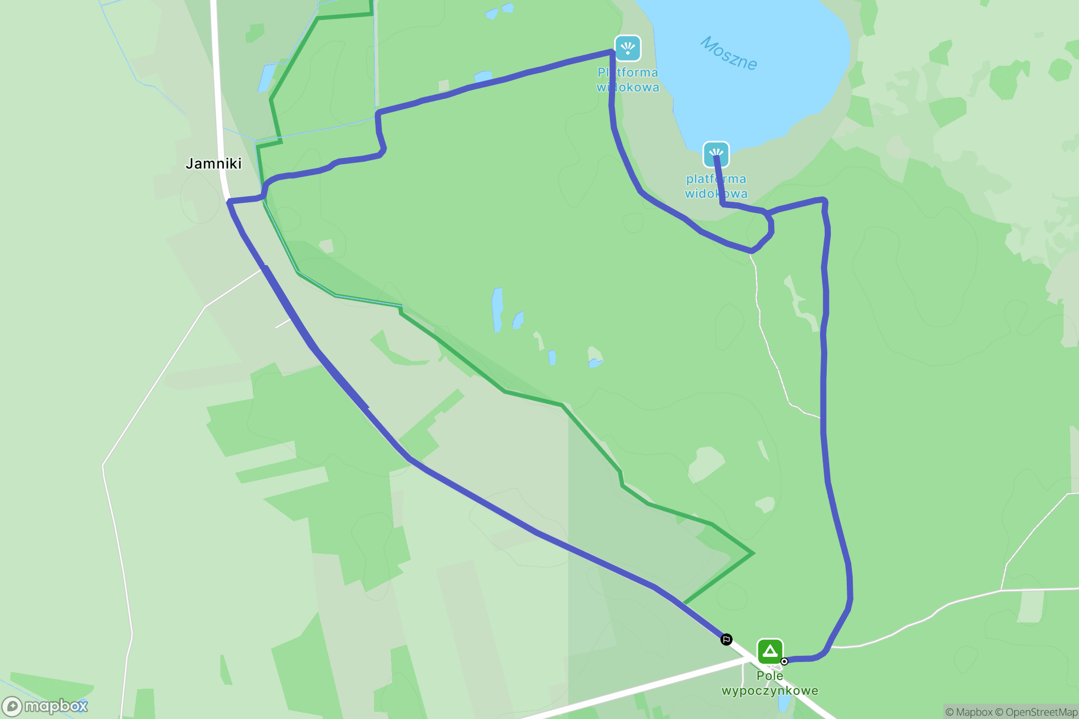 Wola Wereszczyńska: mapa trasy - Poland