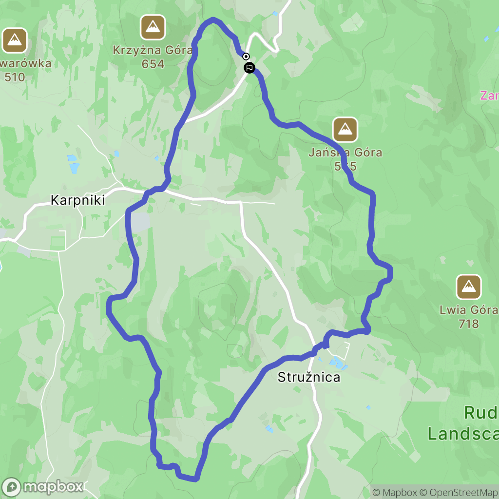 Karpniki: mapa trasy - Poland