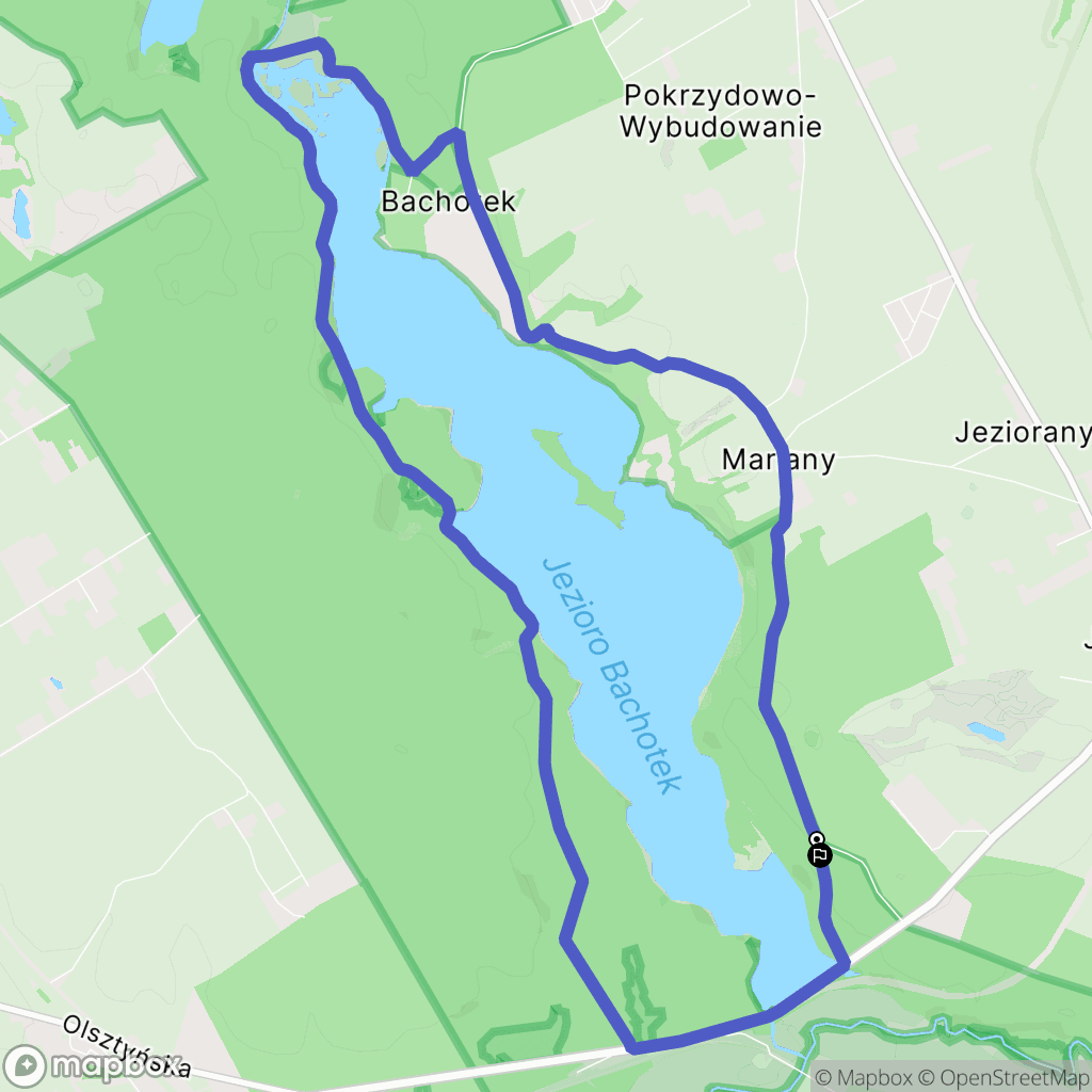 Tama Brodzka: mapa trasy - Poland
