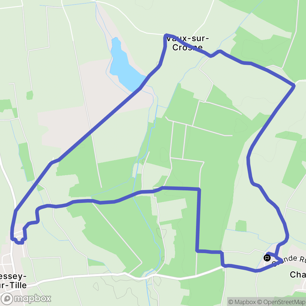 Chambeire : carte du parcours de randonnée - France