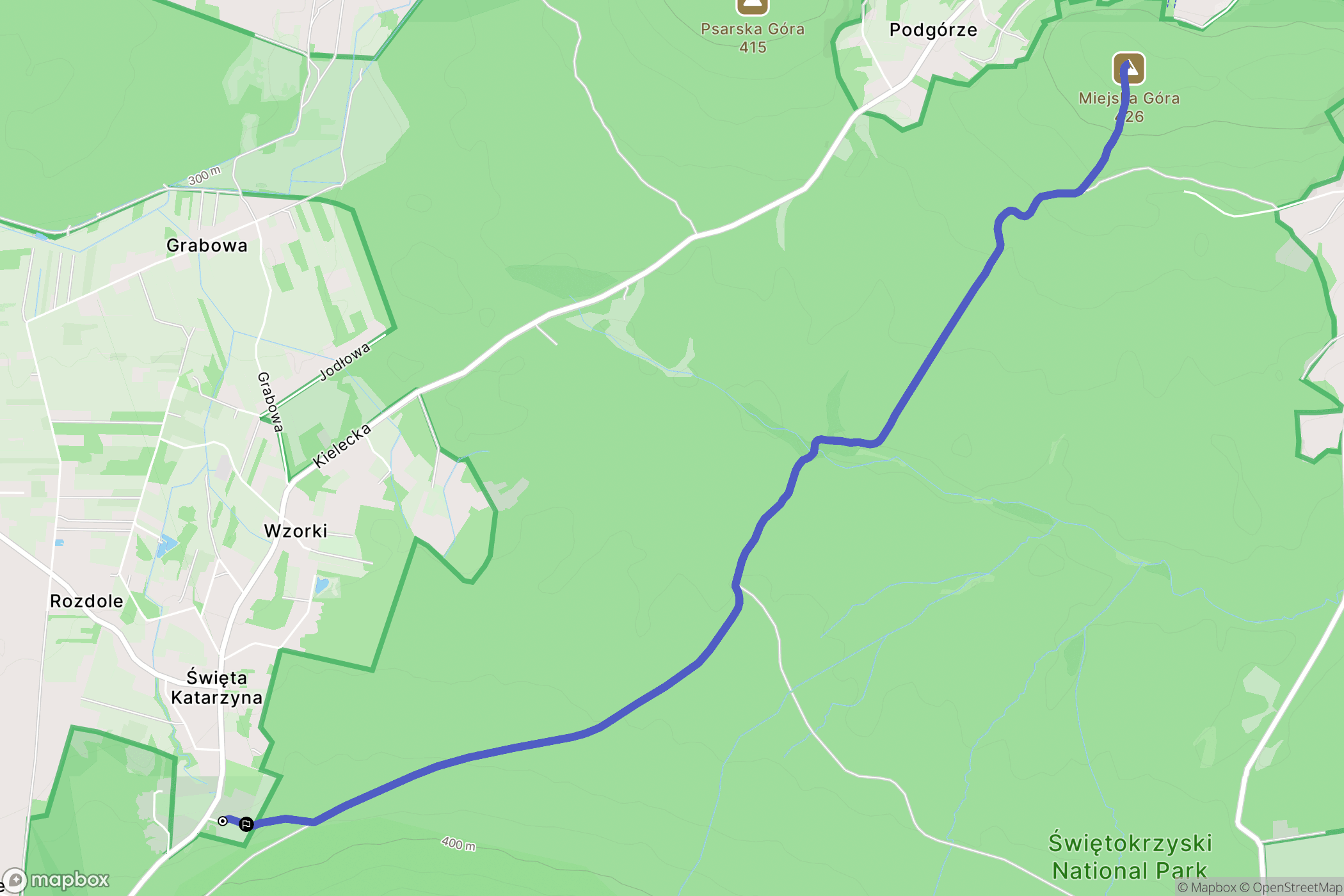 Święta Katarzyna: mapa trasy - Poland