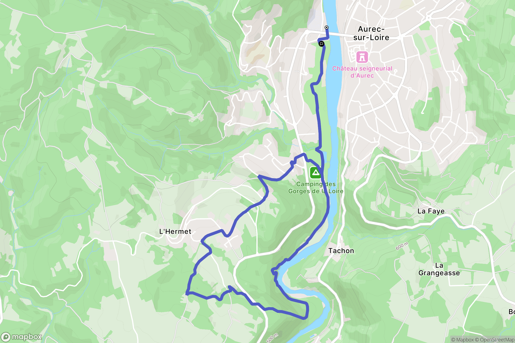 Aurec-sur-Loire: routekaart voor buitenactiviteiten - France
