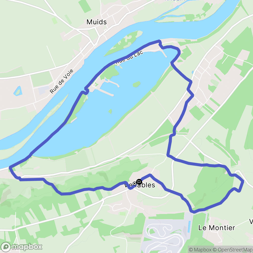 Les Trois Lacs : carte du parcours de randonnée - France