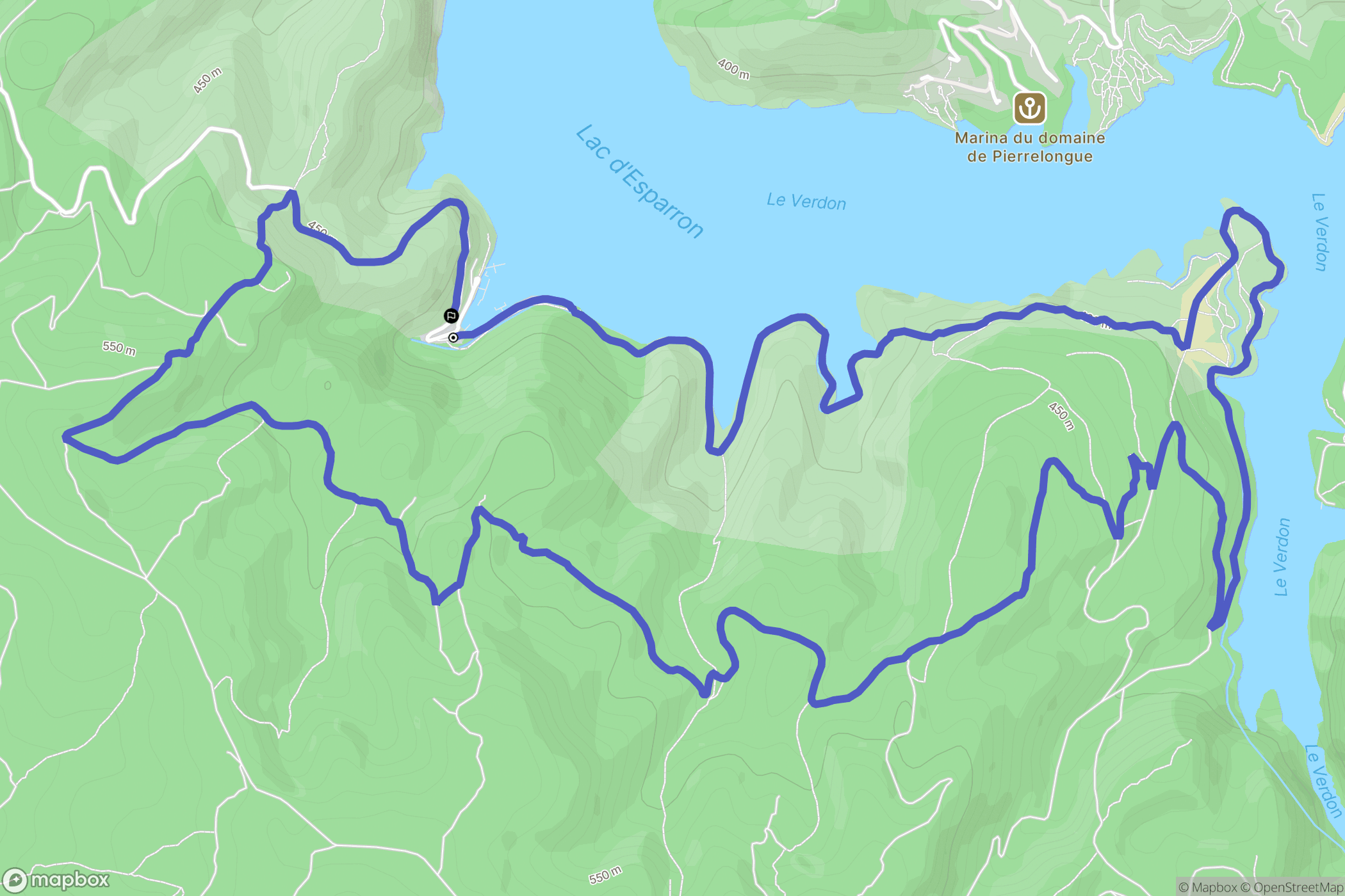 Saint-Julien : carte du parcours de randonnée - France