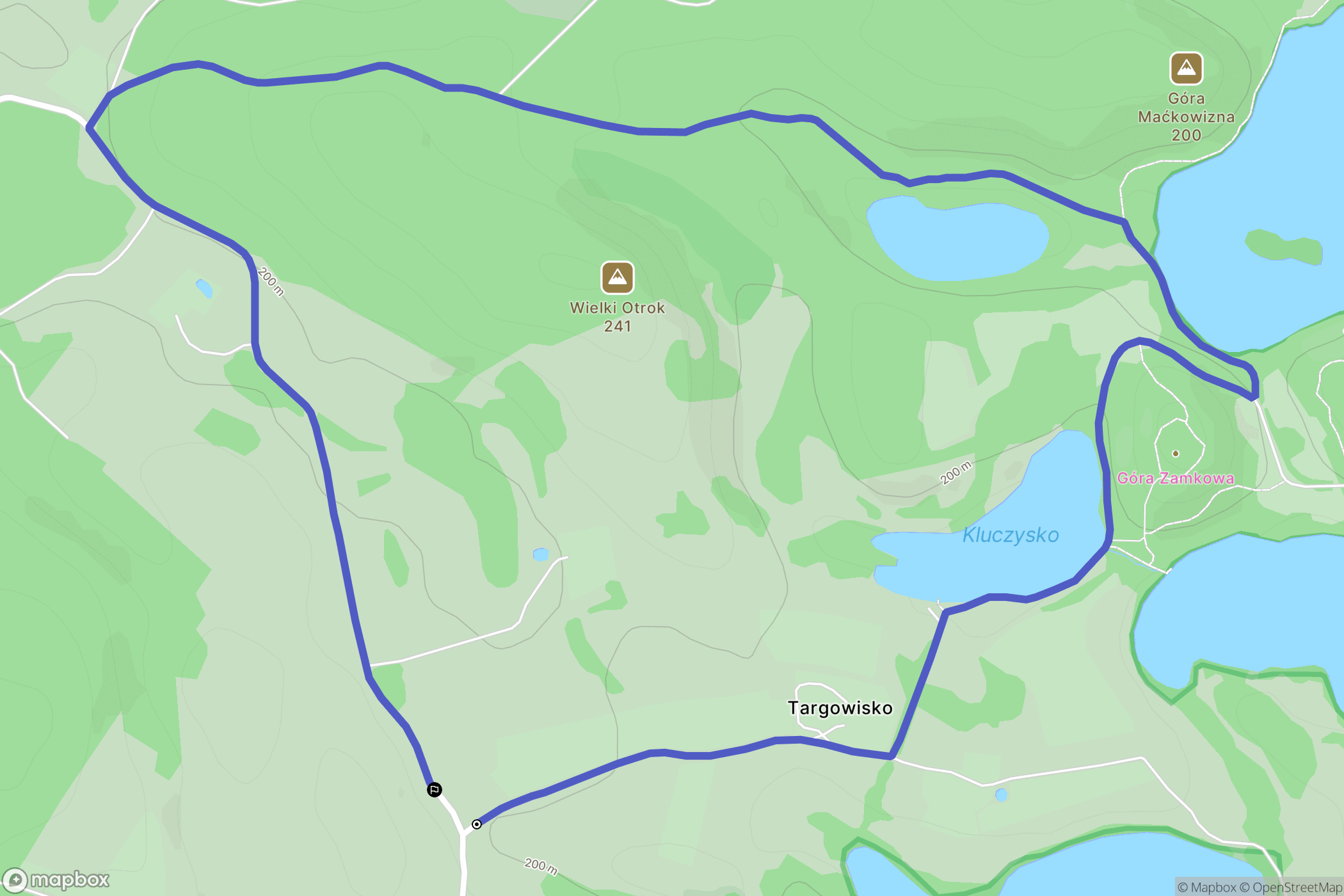 Czajewszczyzna: mapa trasy - Poland