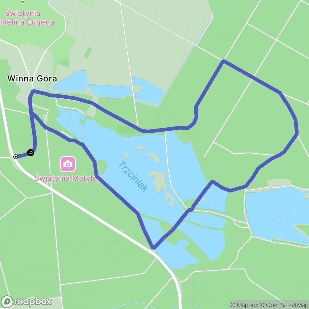 Pokój: mapa trasy - Poland