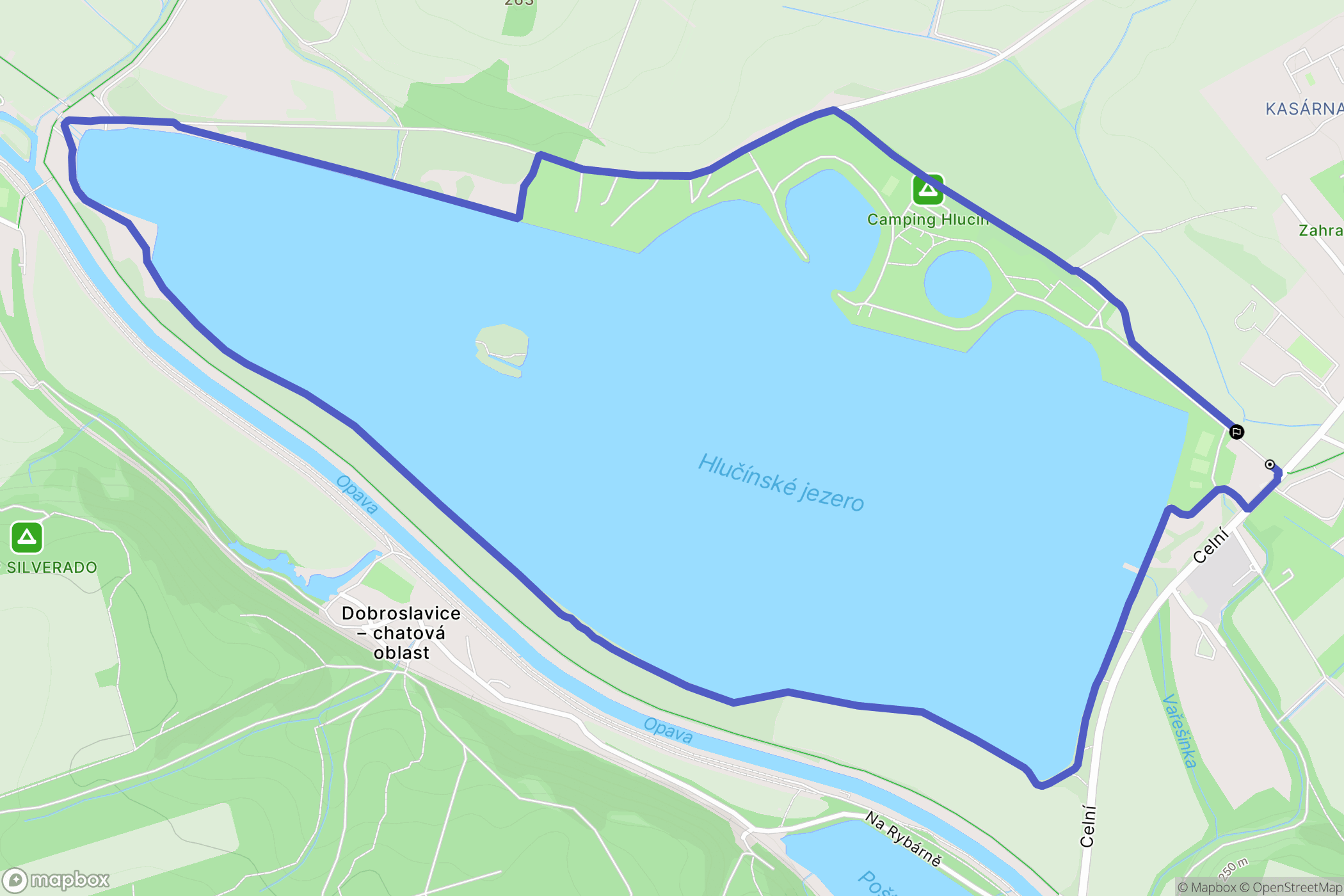 Hlučín: mapa trasy - Czechia
