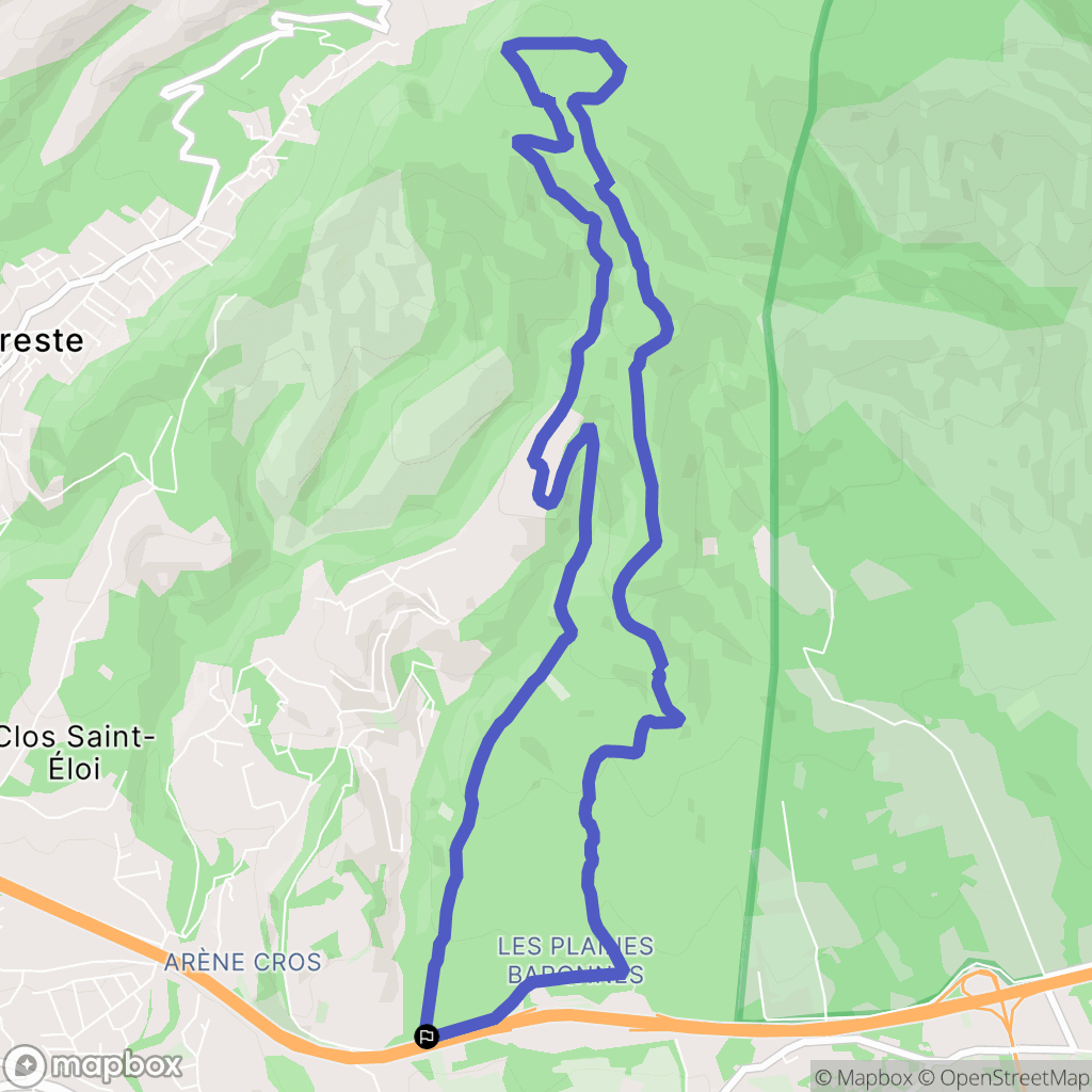La Ciotat : carte du parcours de randonnée - France