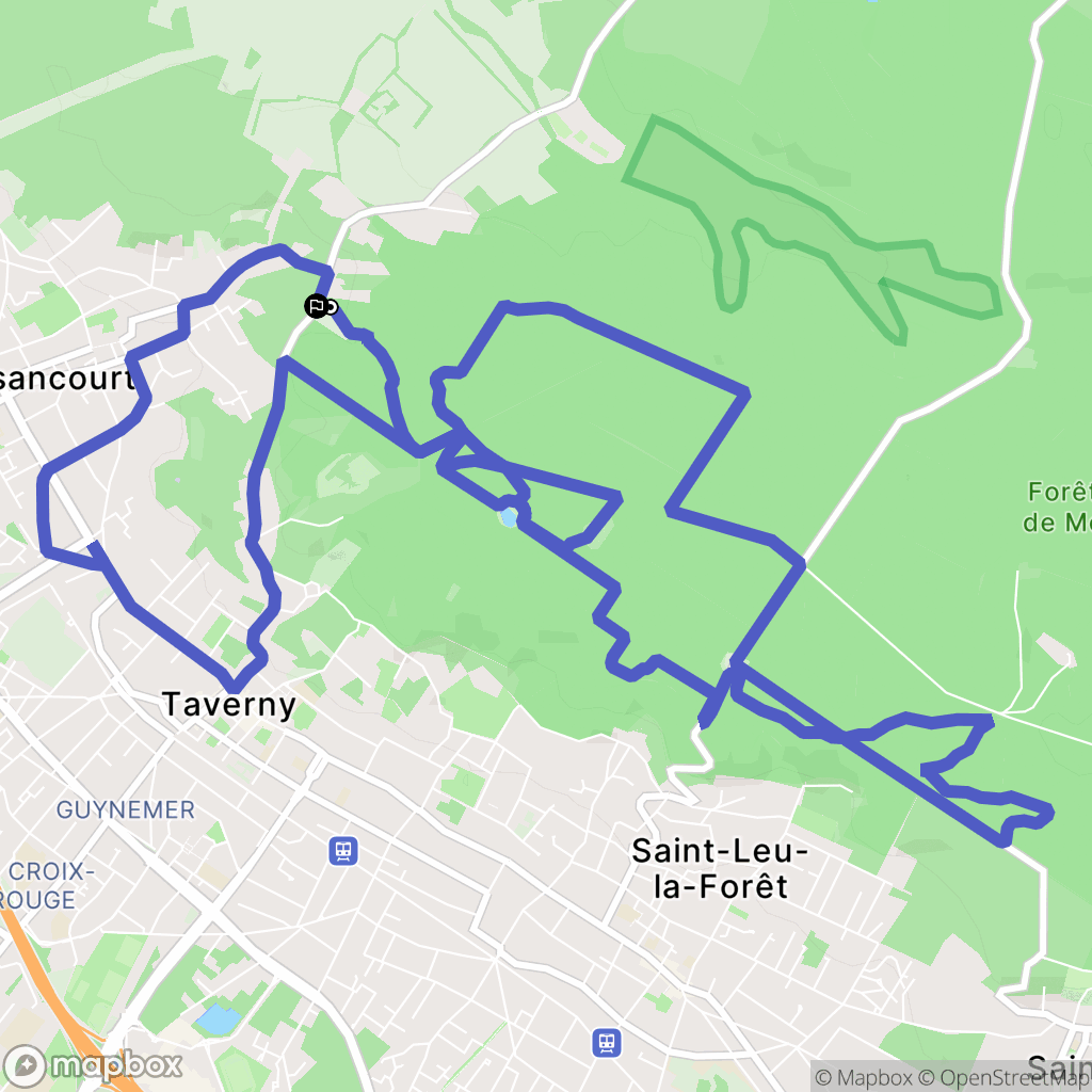 Bessancourt : carte du parcours de randonnée - France