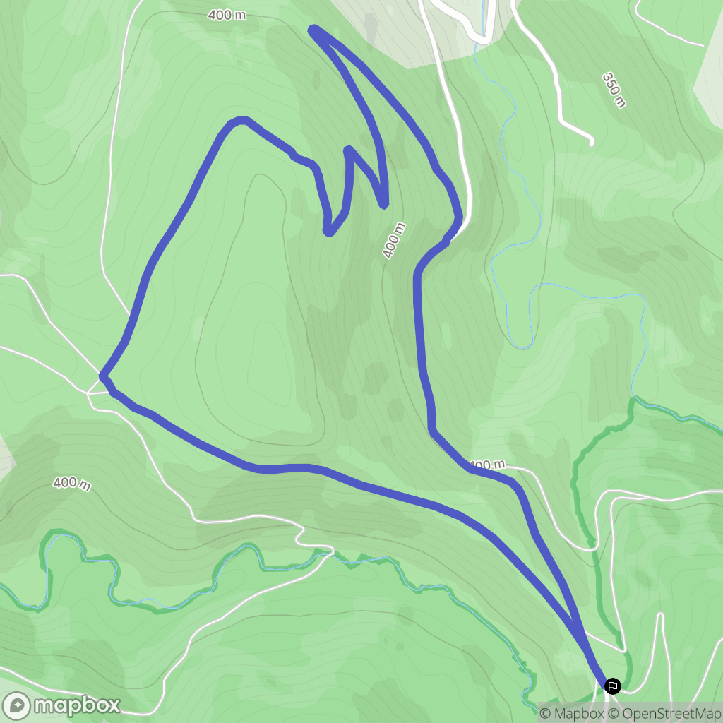 Terre-de-Bancalié : carte du parcours de randonnée - France