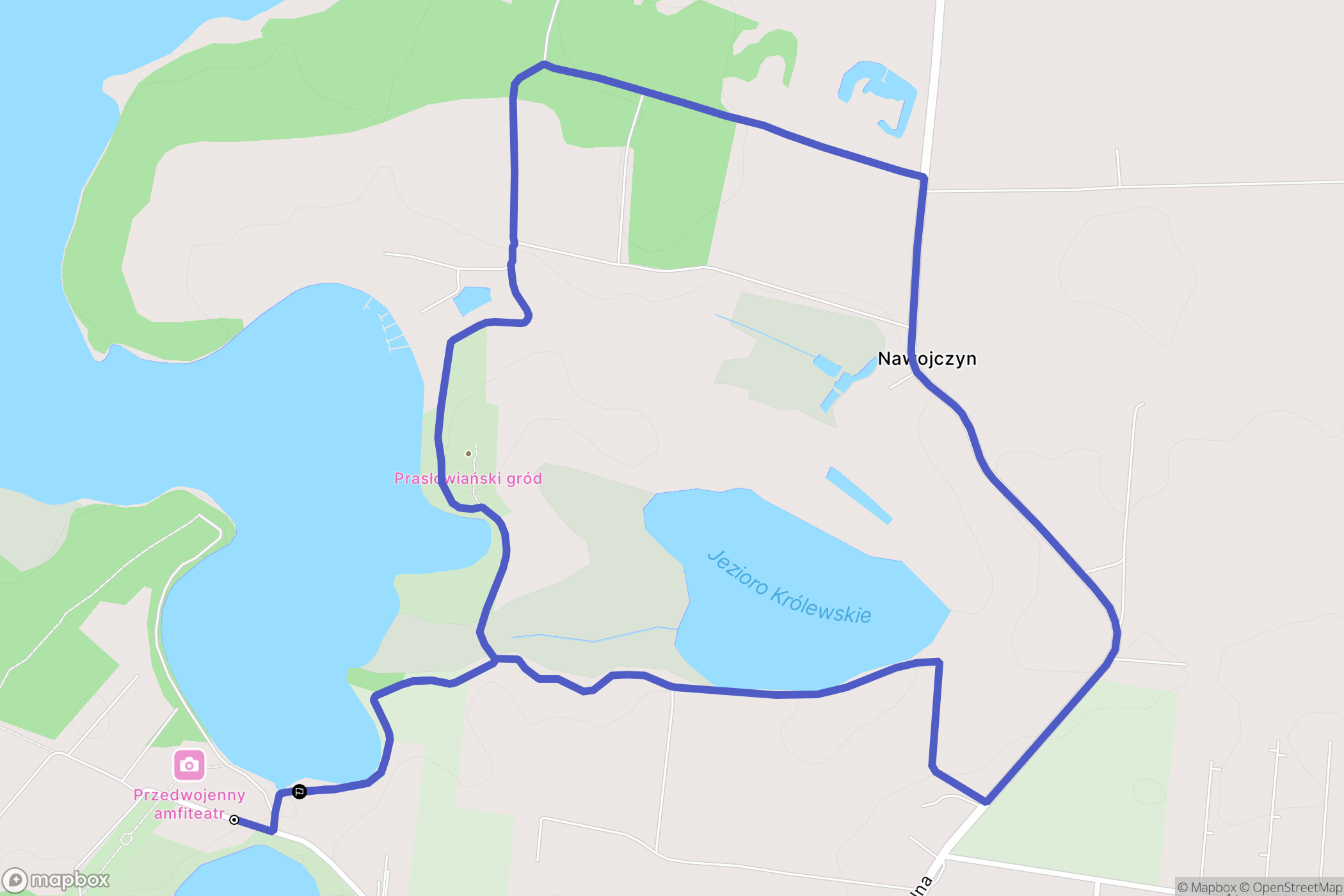 Myślibórz: mapa trasy - Poland
