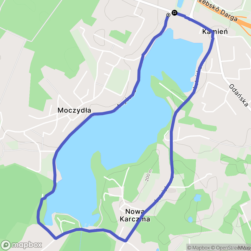 Kamień: mapa trasy - Poland